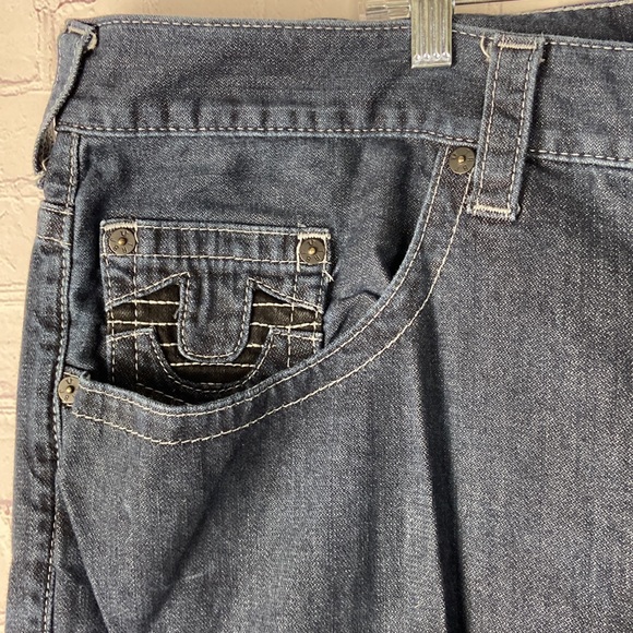 True Religion Men's Section Moto Blue Jeans. Size: 46 - Picture 3 of 12